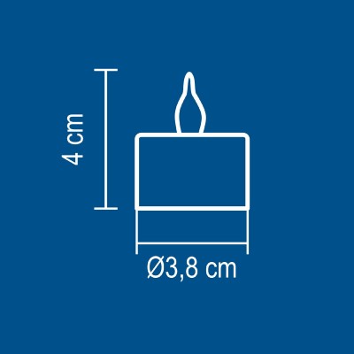 LED-es teamécses szett, fehér - CD 2/WX